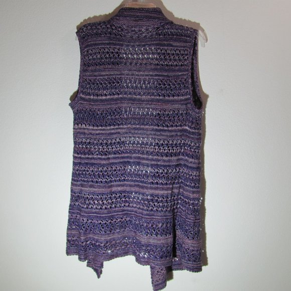 Christopher & Banks Marled Drape Vest - Picture 5 of 8